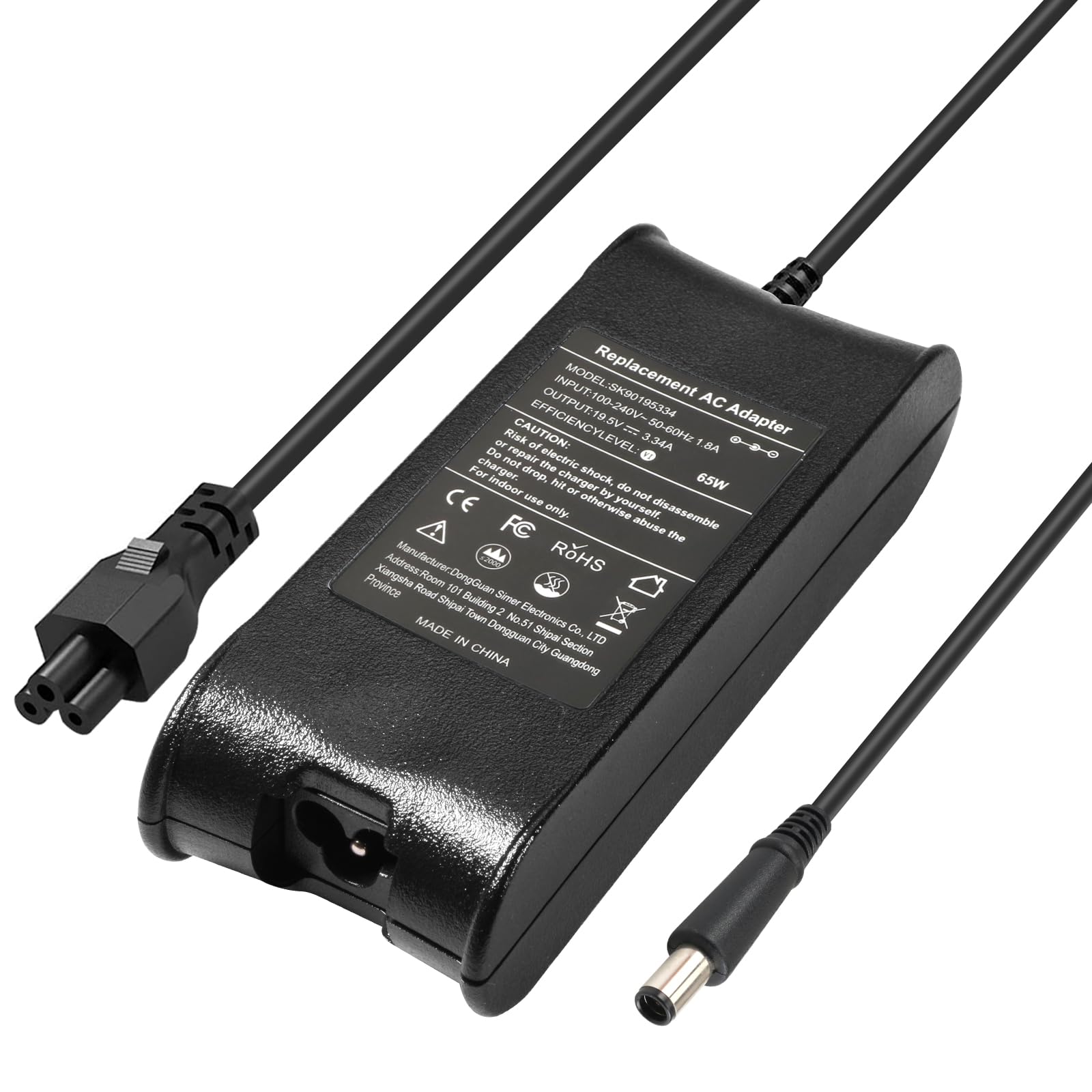 19.5V 3.34A 65W AC Adapter Laptop Charger Power Supply for Dell Inspiron 15 3521 3537 3531 15R 5521 5537 17 3721 5748 17R 5737 5721 14 3421 5421 14R 5437 5421 N5110 N5010 N7110