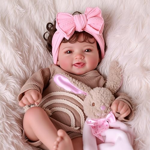 Miniatura 7 de BABESIDE Reborn Baby Dolls - Muñeca de bebé dormida suave y realista de 20 pulgadas con caja de regalo, muñecas de bebé recién nacido reales que se