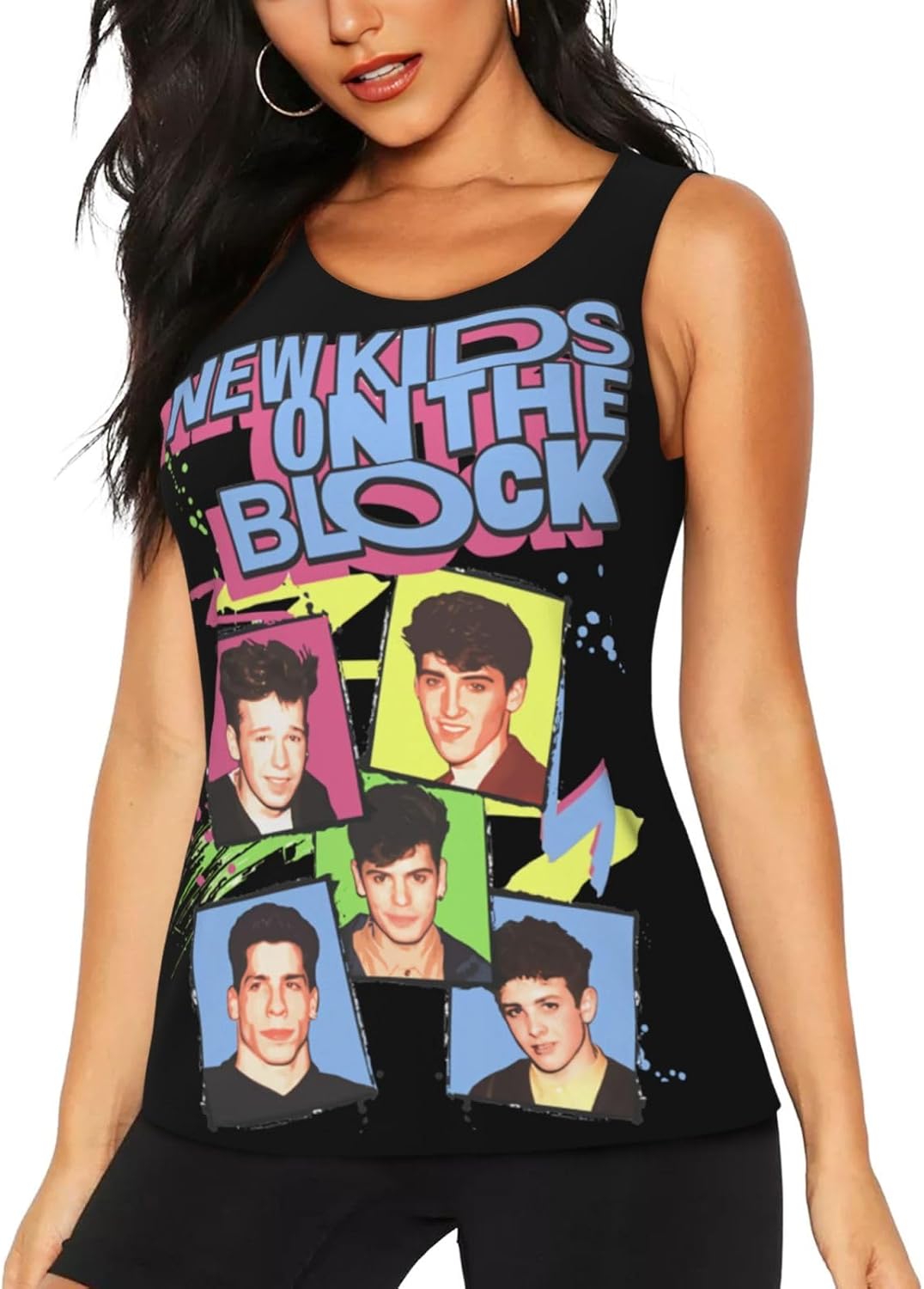 New-Kids On The-Block Tank Tops Women's Casual Sleeveless Summer Vest