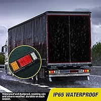 Vista 4 de Nilight Kit de 2 piezas de luces traseras para remolque con 40 LED, luces de marcha, freno, intermitentes y marcha atrás, impermeables para 10-30V