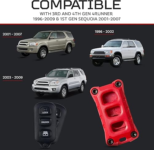 Miniatura 9 de AJT DESIGN Funda de repuesto para llavero para Toyota 4Runner de 3 y 4 generación 1996-2009 - Hecho a medida en Estados Unidos - Quicksand