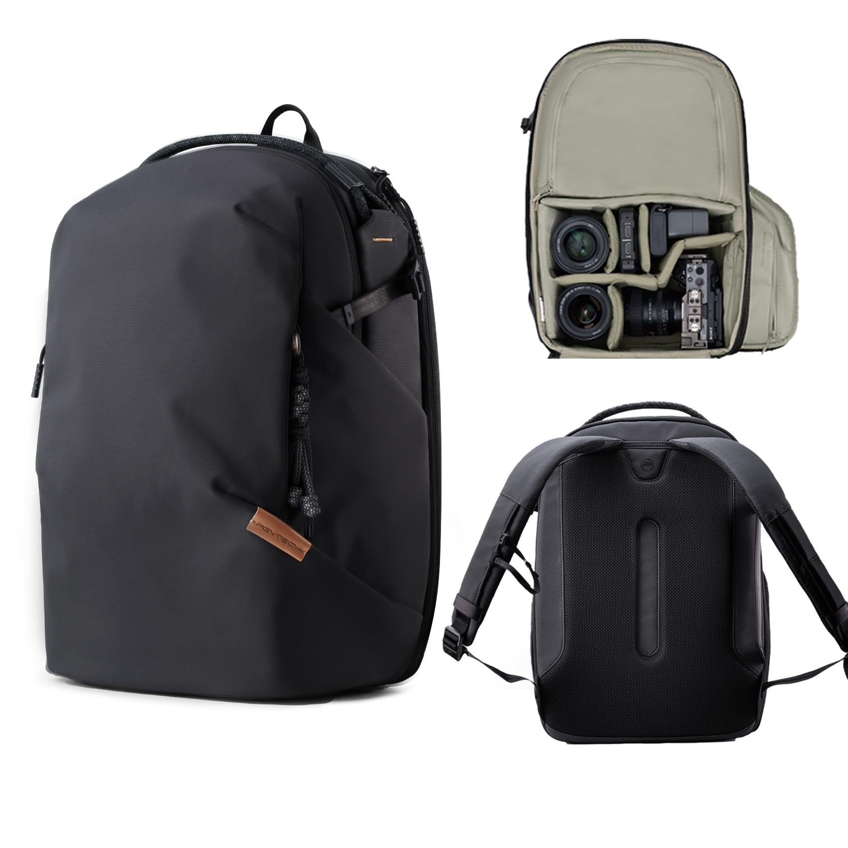 PGYTECH OneGo Lite Zaino Fotografico 22L, Leggero e Impermeabile per Fotografia Urbana e Viaggi, Compatibile con Sony/Canon/Nikon/DSLR/mirrorless