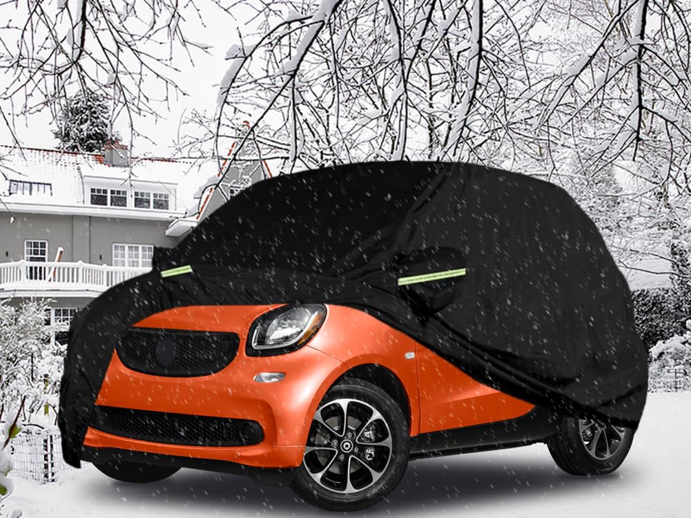 Telo Copriauto Impermeabile Per Smart Forfour 70 1.0 Passion – Antigraffio, Con Cerniera, 432x185x120 Cm
