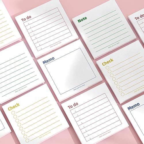 Miniatura 9 de Paquete de 4200 hojas de notas adhesivas de 3 x 3 pulgadas, almohadillas de planificador de productividad de alto adhesivo para gestión del tiempo,