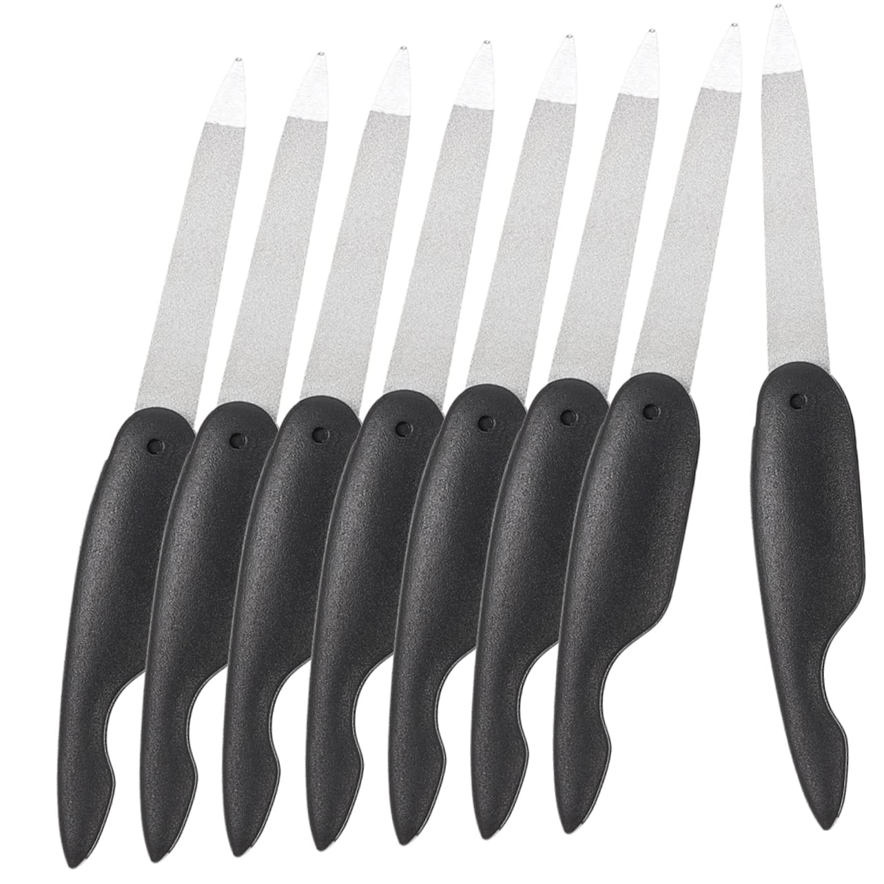 FOMIYES 40piezas Limadores De Uñas Plegables De Doble Cara Herramientas De Manicura Para Uñas De Manos y Pies Diseño Compacto y Duradero Para Uso Diario