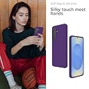 YATWIN Silicone Back Case for Samsung Galaxy S25, Soft-Touch Phone Back Cover for Samsung Galaxy S25 - Purple gallery image