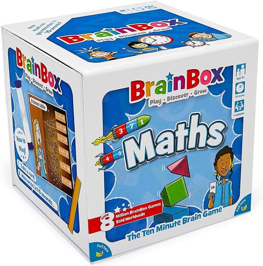 BrainBox Maths | Fun & Educational Card Game | Ages 8+ | 1+ Players | 10 Minutes Play Time