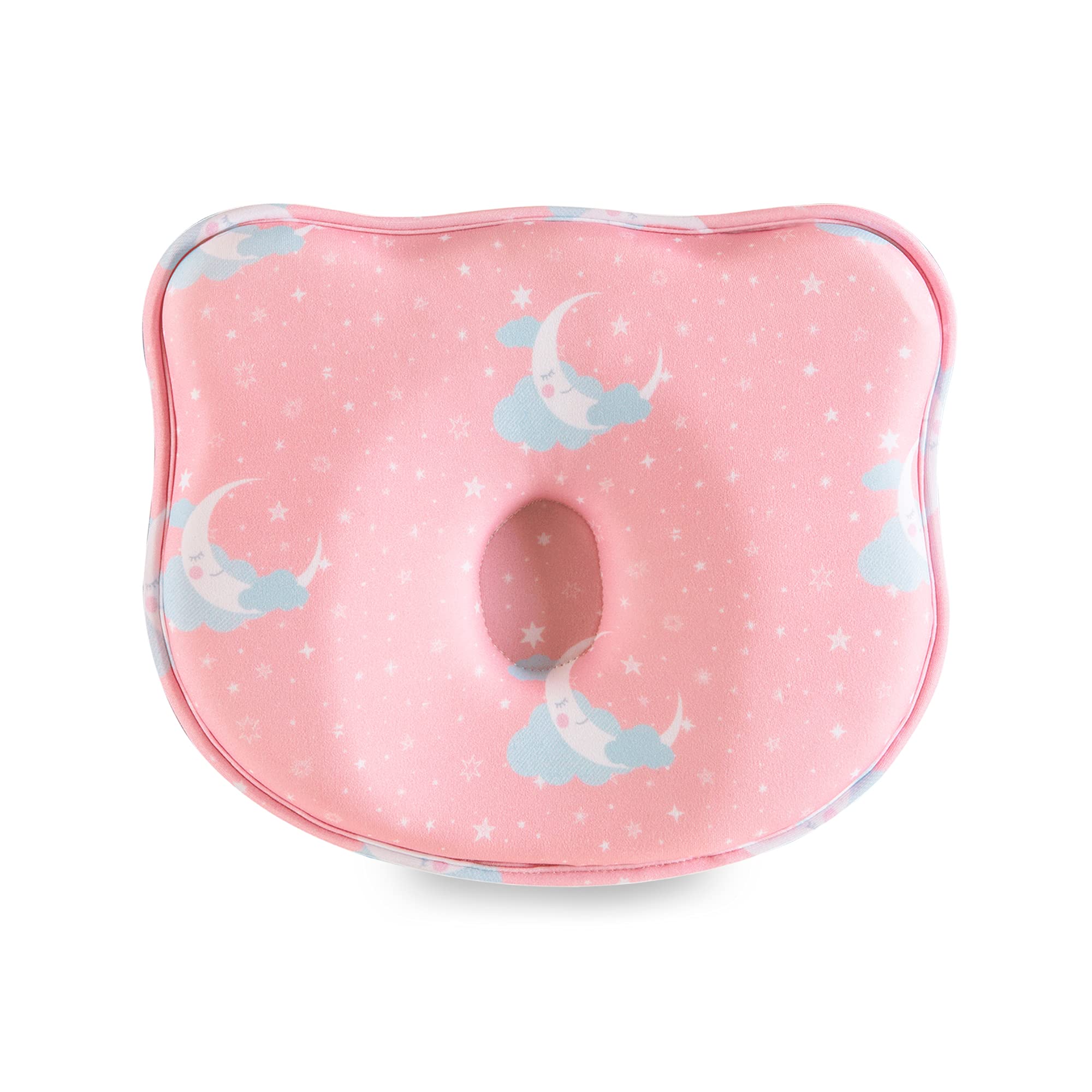 The White Willow Premium Baby Pillow for New Born-Baby Head Shaper Pillow for 0 to 12 Months-Memory Foam Baby Neck Pillow to Prevent Flat Head Syndrome-Head Shaping Infant Pillow for Safe Sleep-Pink (B08QJLPBDJ) Amazon Price History, Amazon Price Tracker