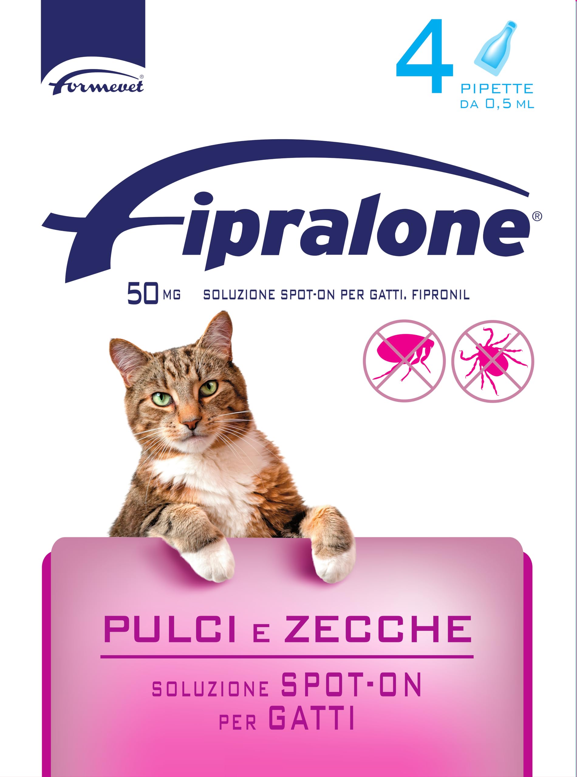 Fipralone Regular Fipralone 50 Mg Soluzione Spot-on per Gatti