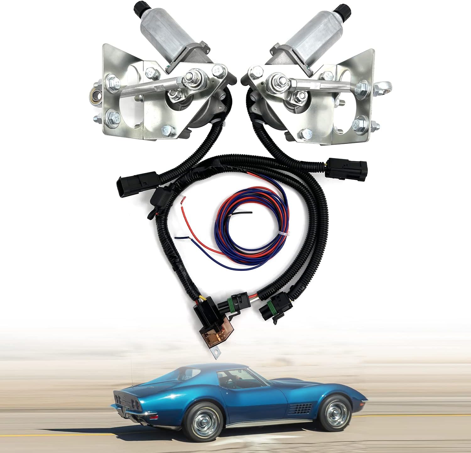 Teilelager 914015 Pair Electric Headlight Motor Conversion