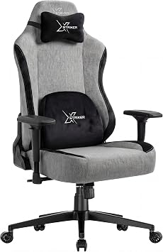 Blisswood Fabric Gaming Chair for Adults, Ergonomic High Back Computer Chair with Wide Seat, Breathable Waterproof Velvet, 150  Recline & Rock, 4D Armrests, Heavy Duty PC Desk Chair for Home Office