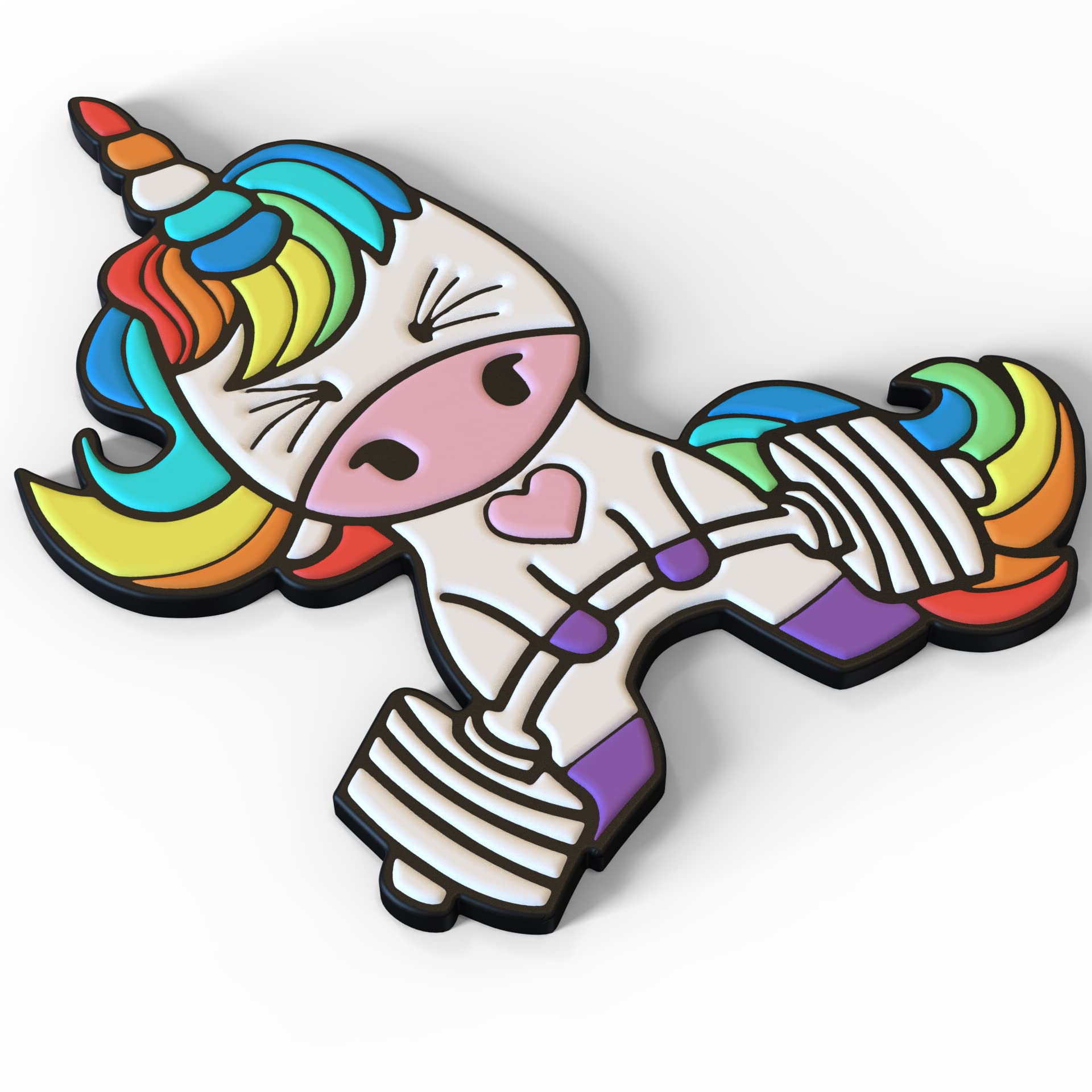 Toppa Ricamata Unicorno Con Velcro - Per Zaini, Giubbotti E Abbigliamento Sportivo - Foto 2