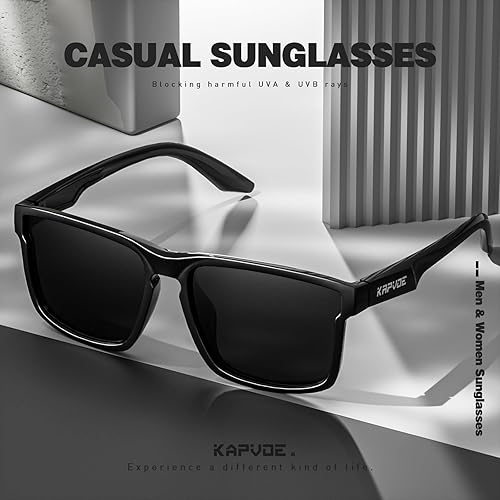 Miniatura 6 de KAPVOE Gafas de sol polarizadas para hombres y mujeres, protección UV400, gafas deportivas, conducción, pesca, ciclismo, playa, golf, correr, béisbol