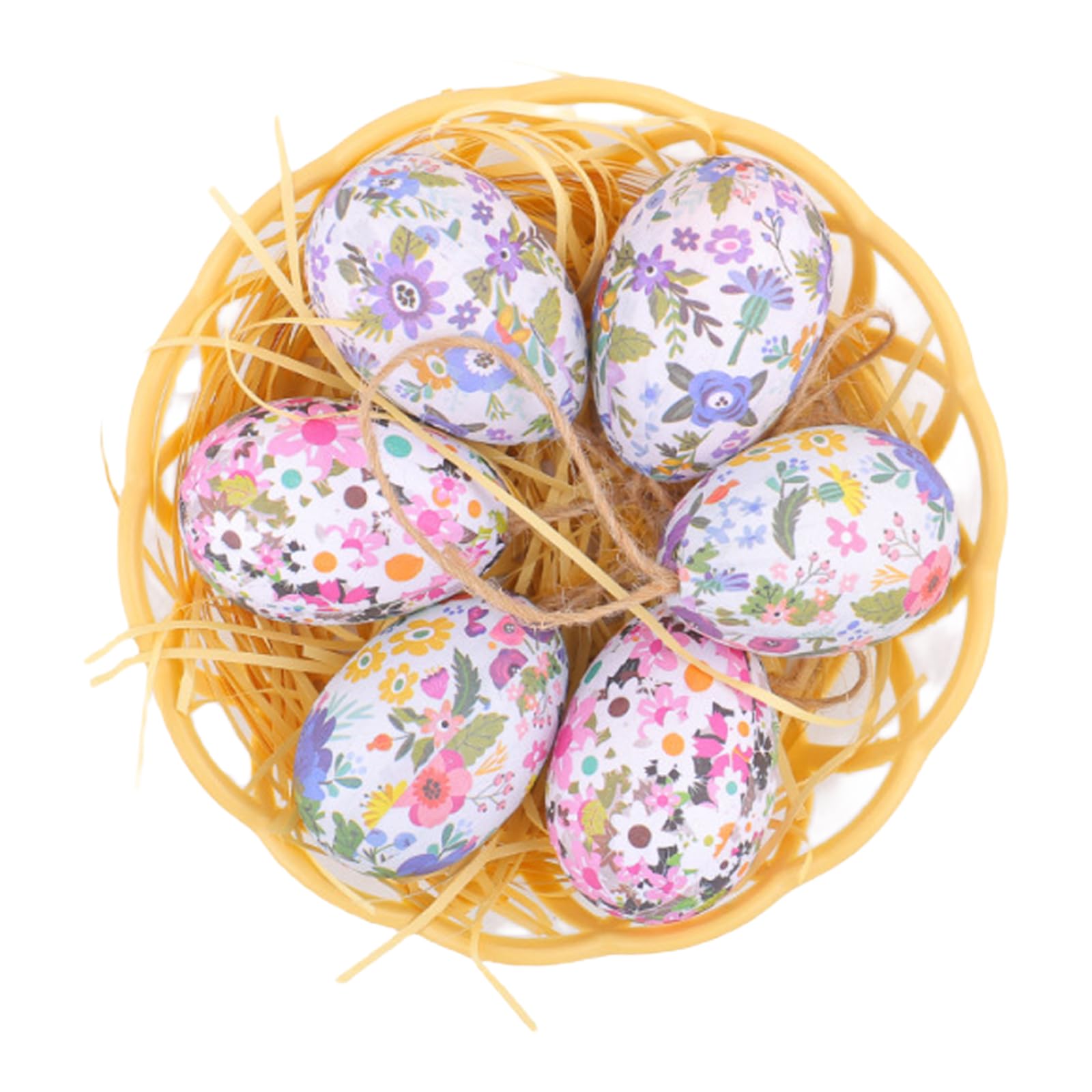 Tsophreniq Colorful Easters Eggs Ornament Portable and Sturdy Easy to Hanging Pendant for Festival Atmospheres At Parties Easters Ornament