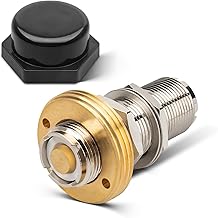 Anina NMO Connector NMO to UHF PL259 Coax Adapter Kit Low Loss Assembly with NMO Antenna Mount Cap for Vehicle VHF UHF Ham Two Way Radio Antenna 5/8 Through Hole 1.8 inch Stud