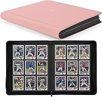 Vista 19 de Carpeta Premium de Tarjetas Coleccionables con más de 1000 bolsillos, Carpeta de 16 bolsillos sin anillo de carga lateral para cartas