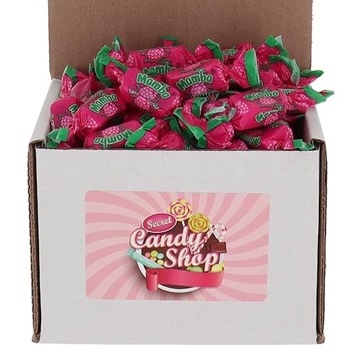 Mamba Fruit Chews - Caramelos ácidos en caja, 50 caramelos (frambuesa agria)