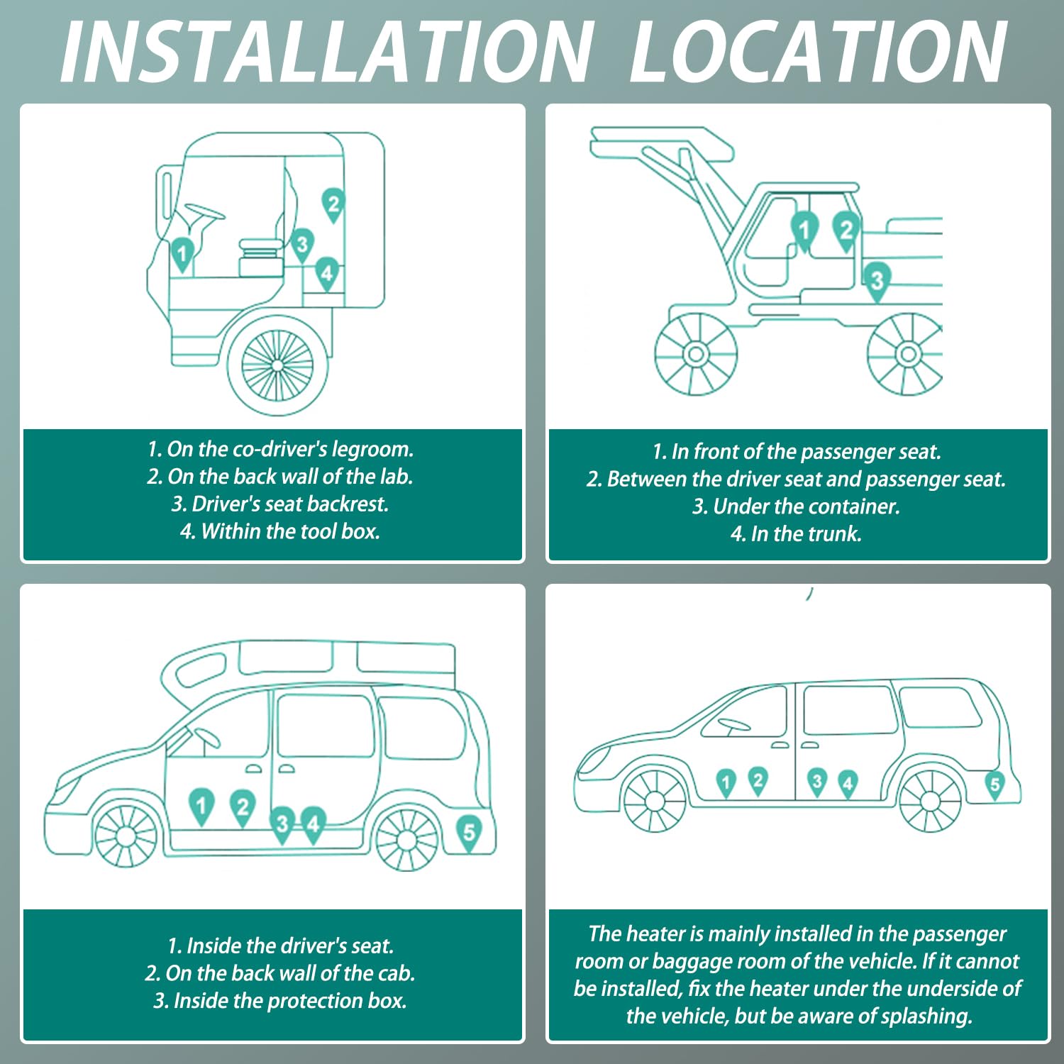 Calentador de aire diésel de 5 kW / 8 kW y 12 V, calentador de estacionamiento diésel, calentador nocturno diésel con pantalla LCD y control remoto y tanque de combustible para coche