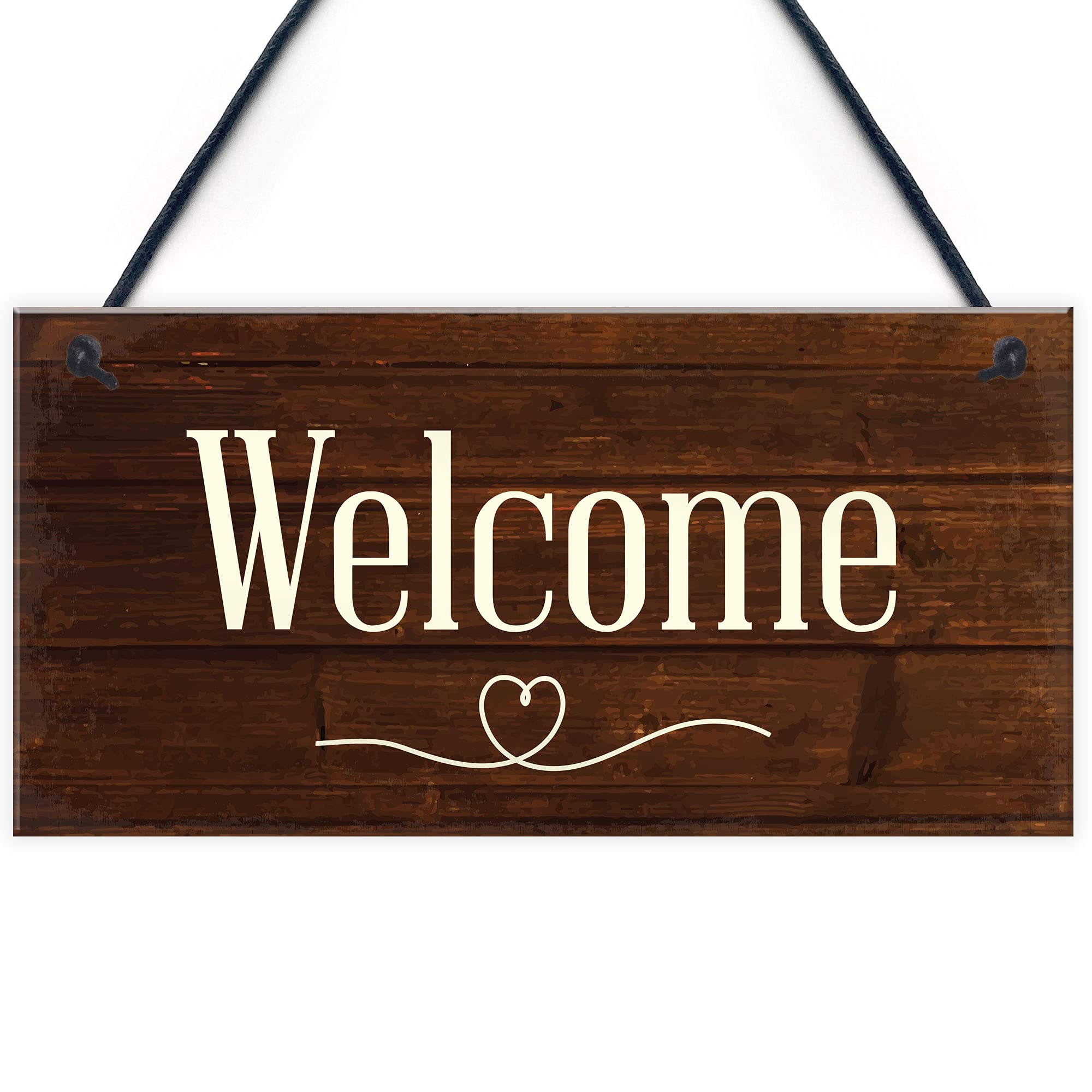 Red Ocean Welcome Hanging Sign For Your Home Novelty Home Bar New Home Decor Gifts