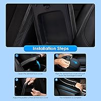 Vista 6 de Funda para consola central Mazda CX-30 2020-2025 2026, impermeable y antiarañazos, funda para reposabrazos de consola Lether 2025 CX30 2023 2024