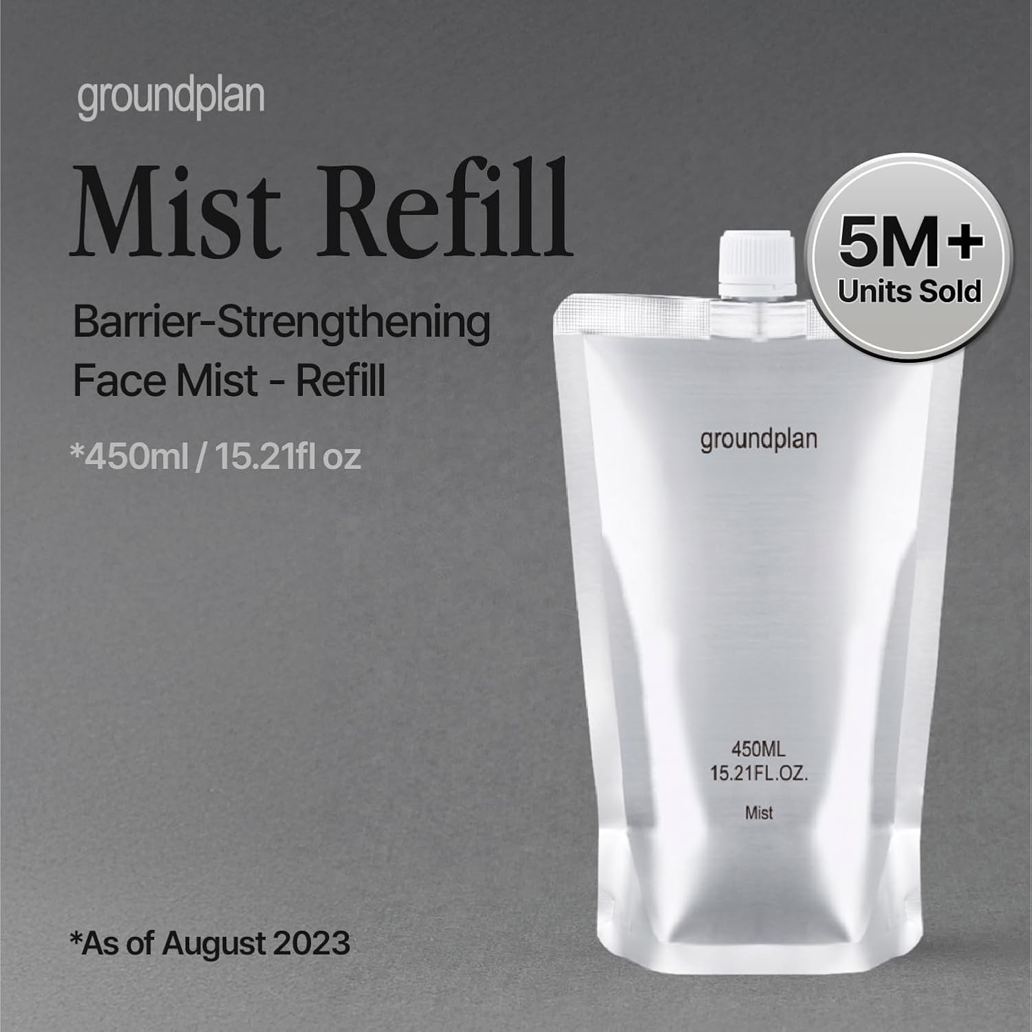 SOS Witch Rescue Mist (Refill) - 80% Witch Hazel Toner with Cica for Redness Relief, Calming Silver Spray for Sensitive Skin, Korean Skin Care (15.22fl oz)