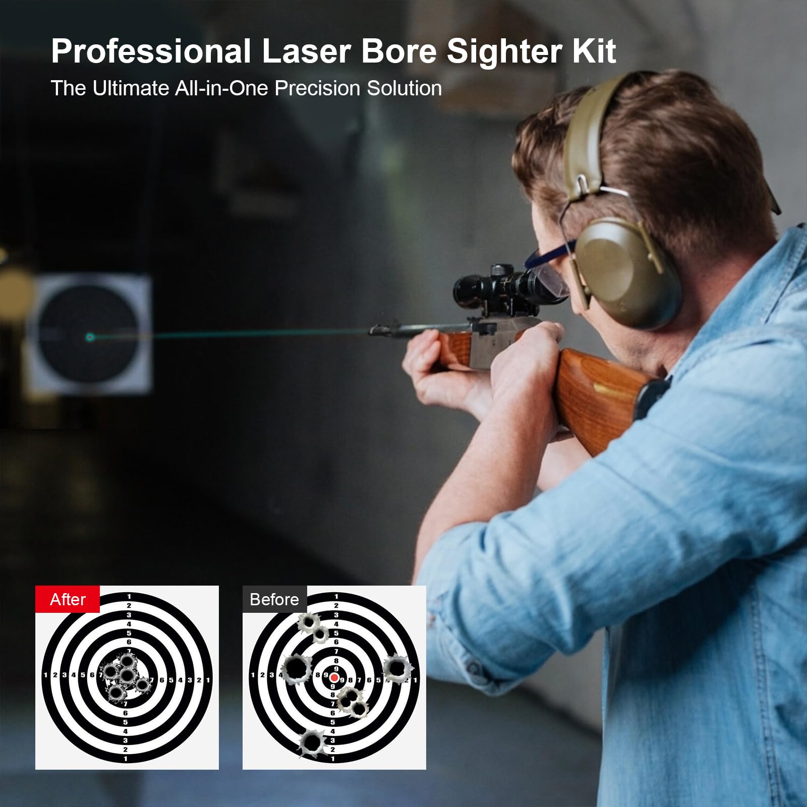 Amazon.com : Xiaoxinluck USB Rechargeable Laser Bore Sight Kit