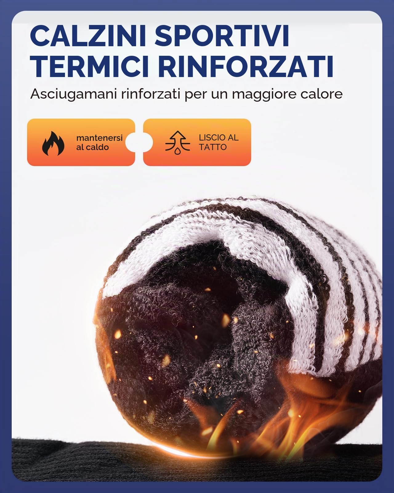 Benirap Calzini Sportivi Caldi calzini Uomini Donne 6 Paia Calzini da Trekking Calzini Cotone Traspirante Alte Prestazioni Trainer funzionali Calzini sportivi