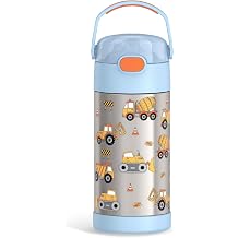 THERMOS FUNTAINER Water Bottle with Straw, 12oz, Construction