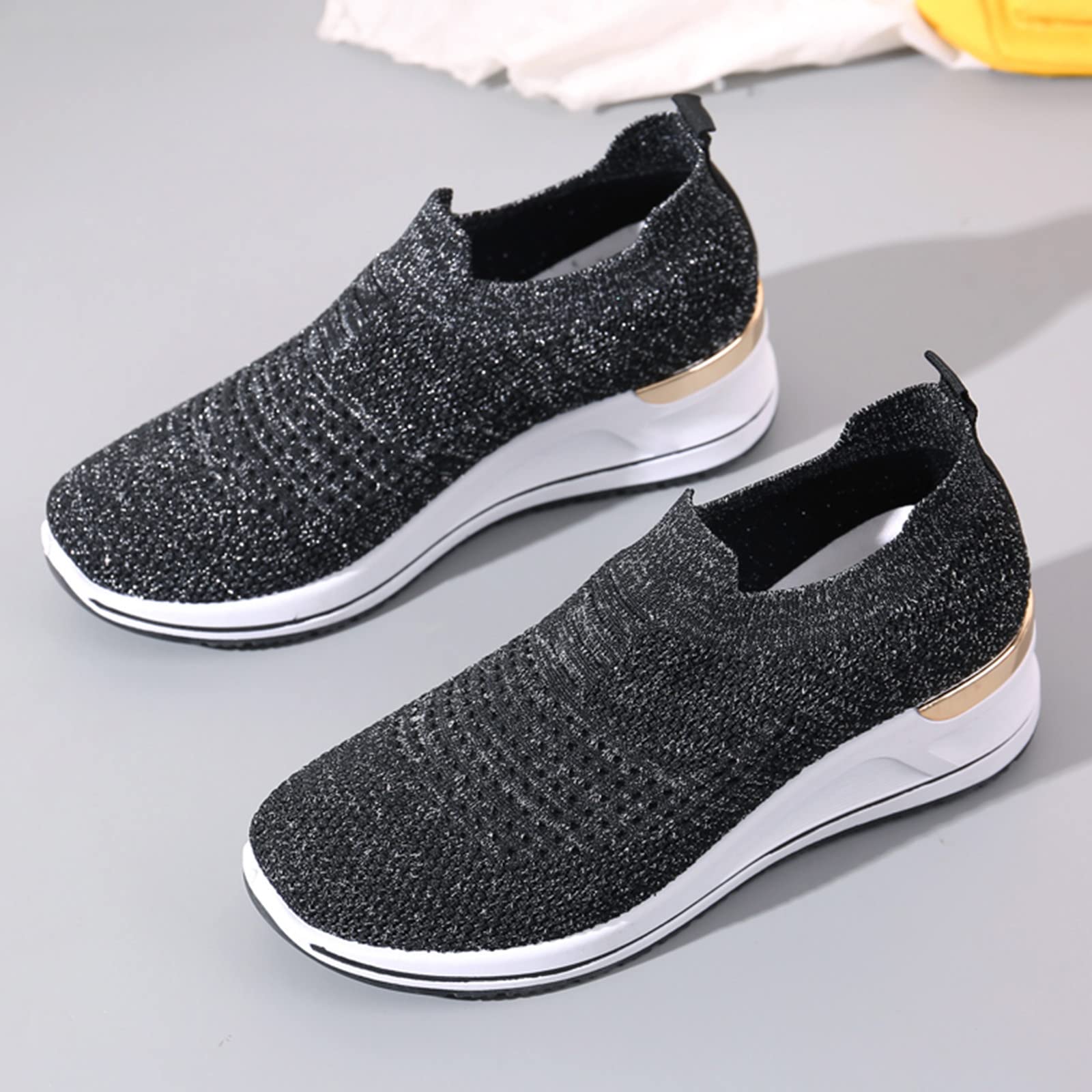 Pantoufles d'été tendance pour femme, talon compensé, bout ouvert, respirantes, légères, à enfiler, confortables, motif floral serpentine, chaussures Pantoufles d'été tendance pour femme, talon compensé, bout ouvert, respirantes, légères, à enfiler, confortables, motif floral serpentine, chaussures