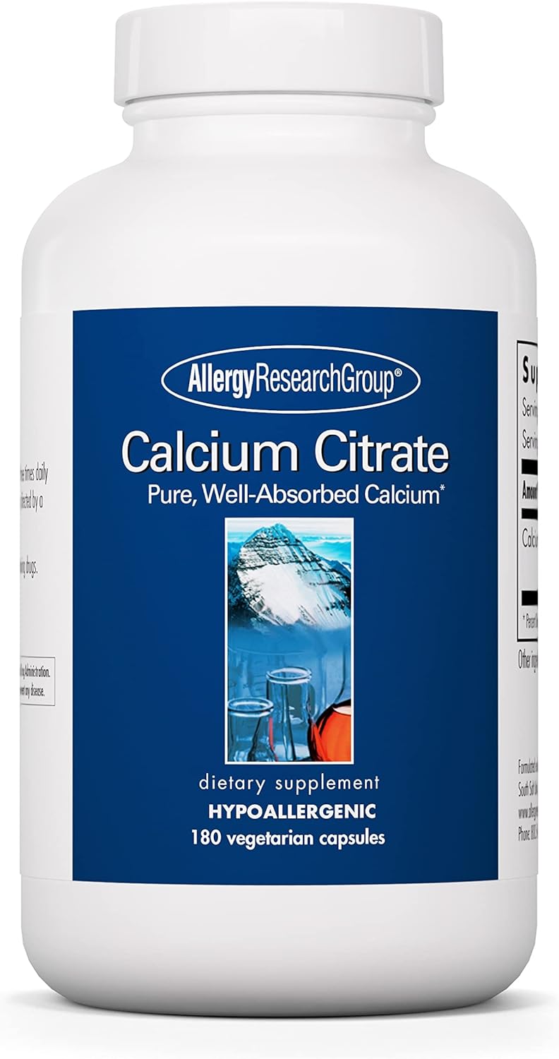 Allergy Research Group Calcium Citrate Bone, Philippines Ubuy