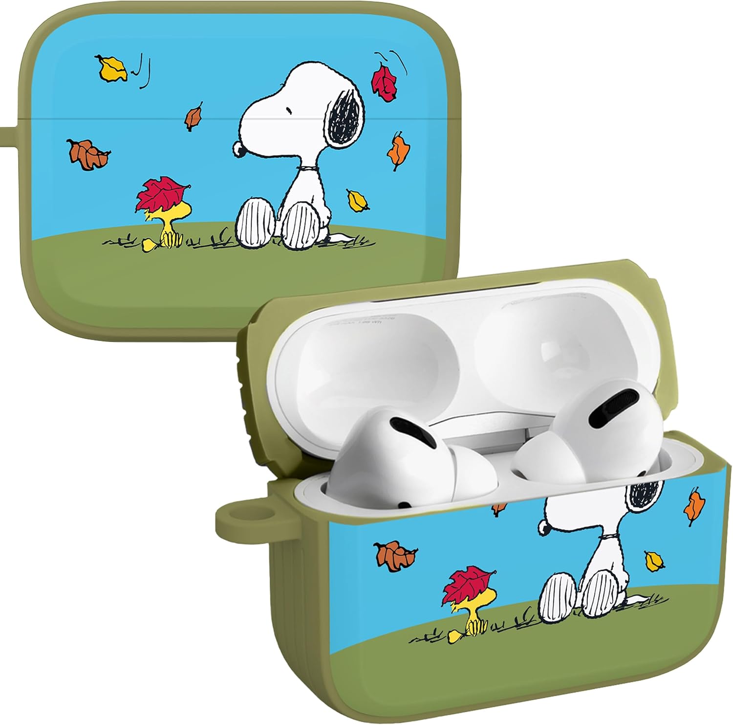 Affinity Bands Peanuts Thanksgiving HDX Case Cover Compatible with Apple AirPods Pro 1 & 2 (Fallin Leaves)