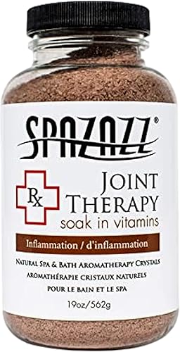 Spazazz SPZ-602 RX Terapia Cristales Contenedor Minerales de baño 19 onzas Inflamación de terapia articular