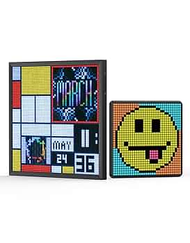 Divoom Pixoo 64 デジタルフレーム64*64　２個セット Amazon.com: Divoom Pixoo-64, 64 X 64 LED Panel Display Frame
