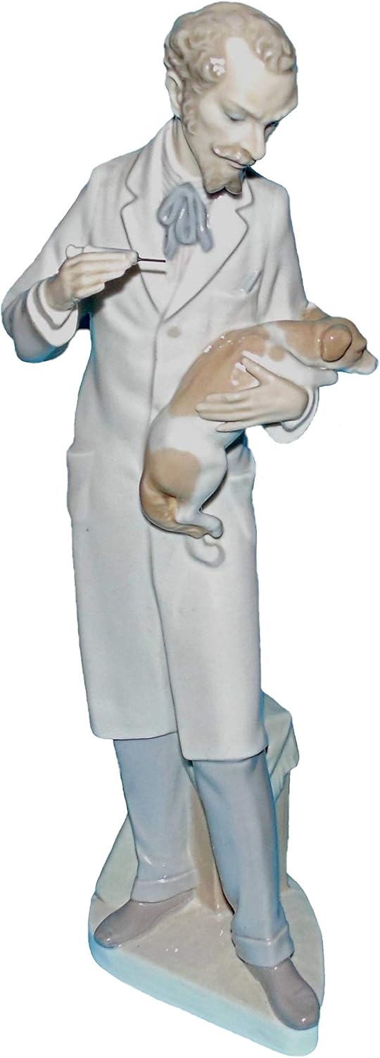 Lladro Figurine ornament animals vet and dog 'Veterinarian' 4825 13.25