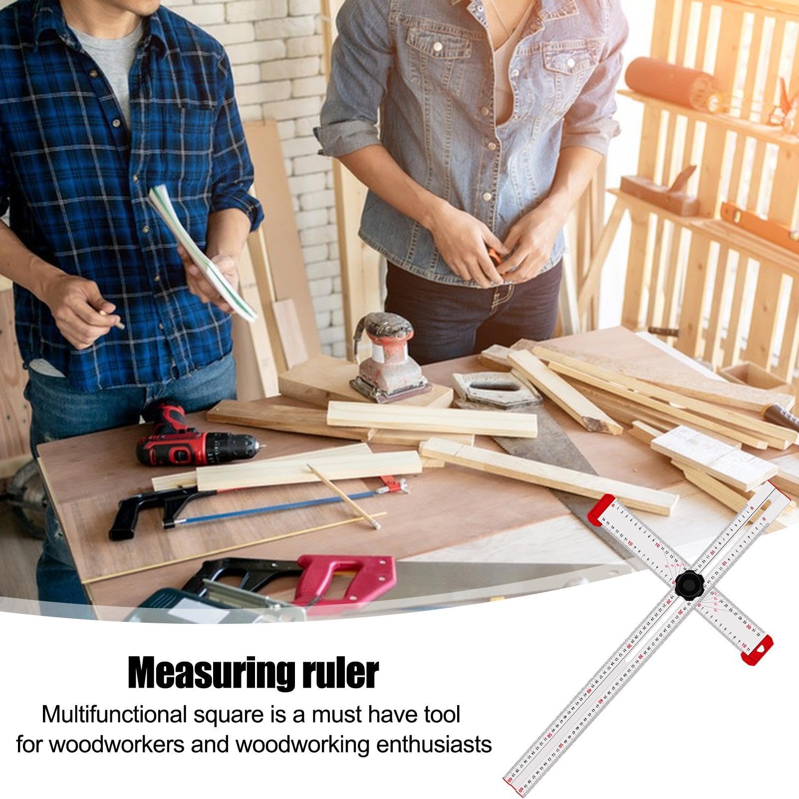 Amazon.co.jp: Patonde Tスクエア測定工具、木工用測定工具 Tスクエア  