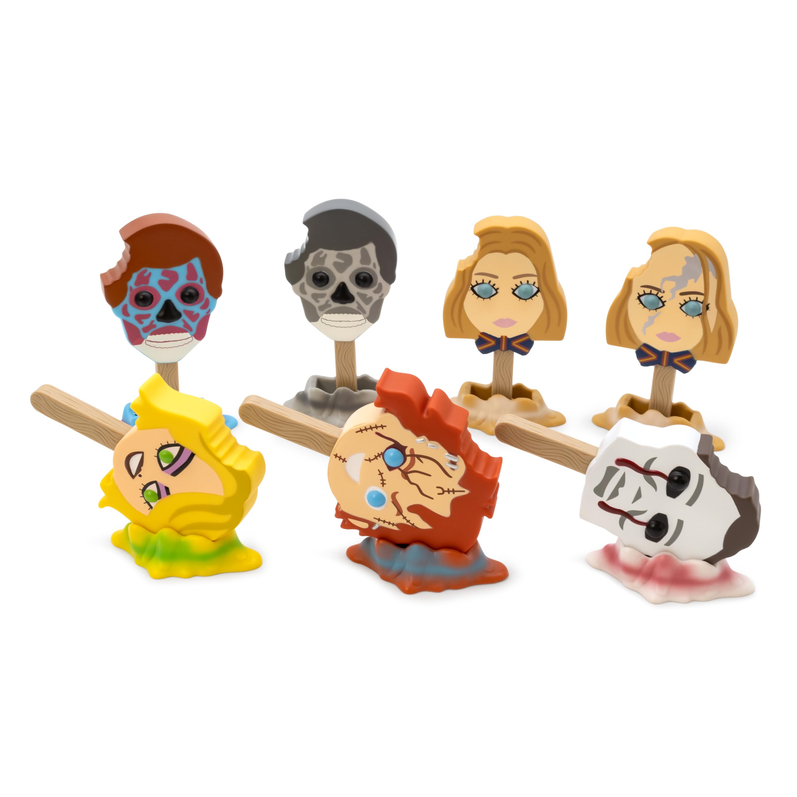 Culture Fly Meltz Universal Horror Blind Box, Includes 1 Mystery Figure | Officially Licensed, Detailed Multicolor Finish, 5-Inch Vinyl Figure, Removable Melted Base Stand