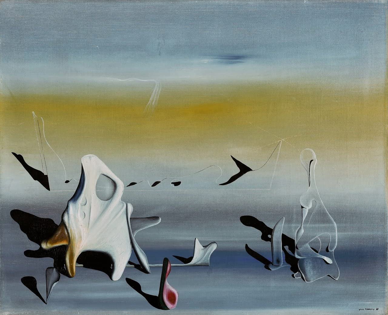 Yves Tanguy Les jeux nouveau A4 Poster on Canvas - Movie Art