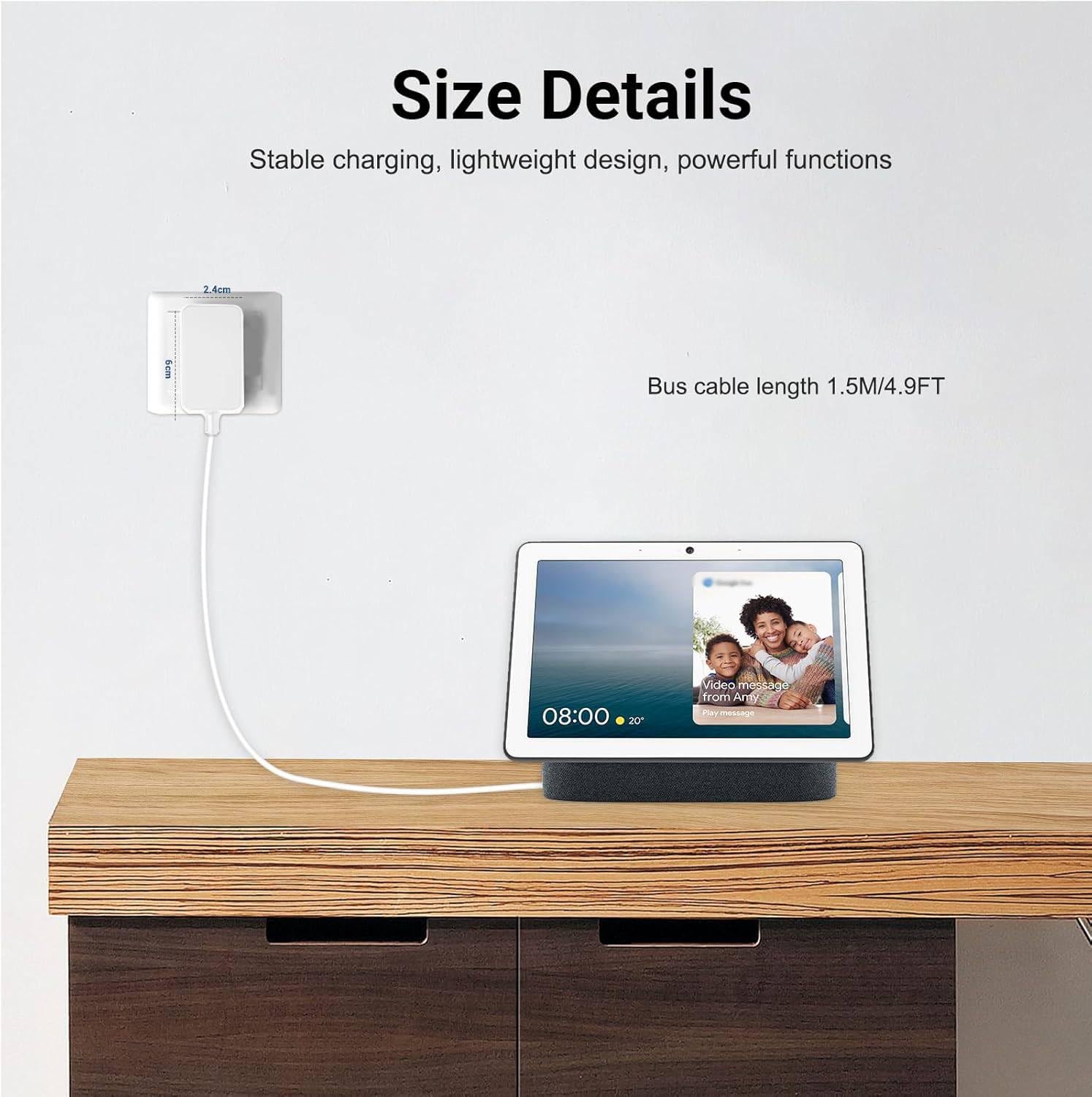 Amazon.com: Charger Adapter Power Cord Compatible with Google Nest