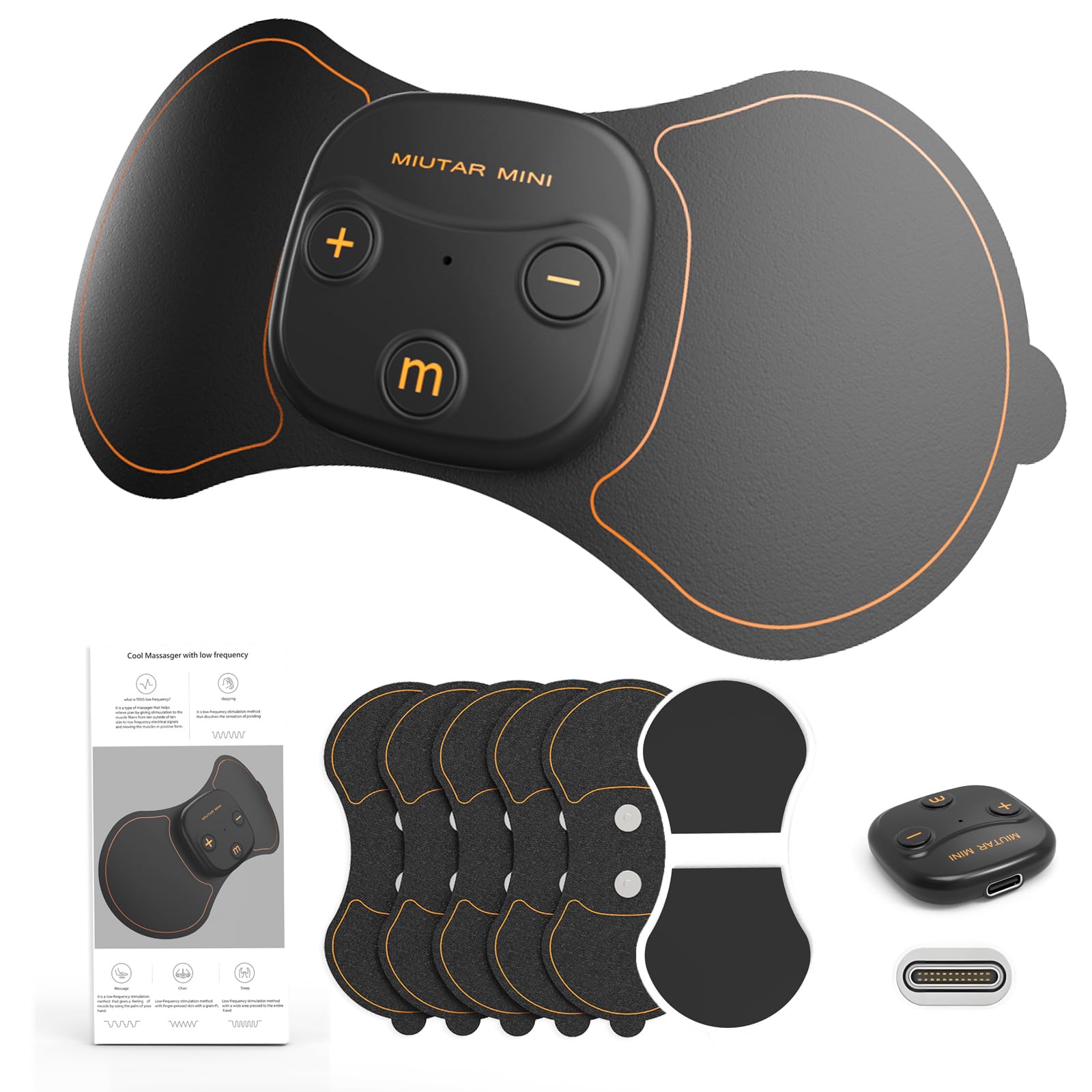 Tens Machine for Pain Relief,Wireless Tens Machines,Nerve Muscle Stimulator for Pain Management,Rechargeable TENS Unit for Knee,Neck, Back, Shoulder,Sciatica,Period Pain Relief (Host&pads5)