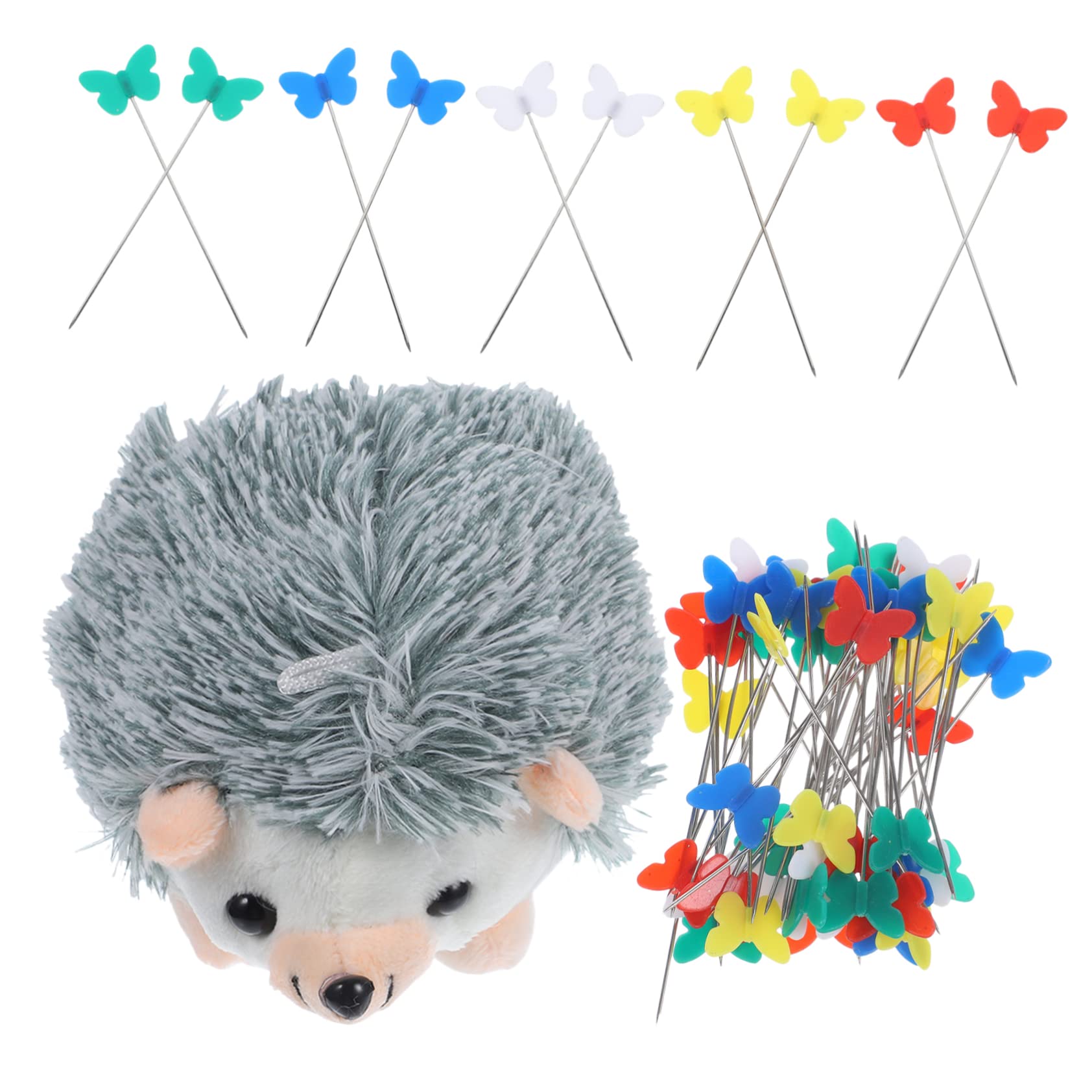 SHINEOFI 4juegos Alfiletero Forma De Erizo De Peluche Para Costura Cojín De Agujas Alfileres De Para Manualidades y Proyectos De Costura