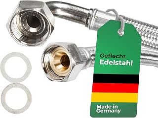 H2O-Flex® Zulaufschlauch DN13, 3/4" ÜM x 3/4" ÜM mit Bogen, 3m