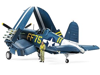 F4U Corsair 1/48 スケール 模型　ブリキ My fourth ever model - F4U Corsair 1/48 - 100% Brush painted