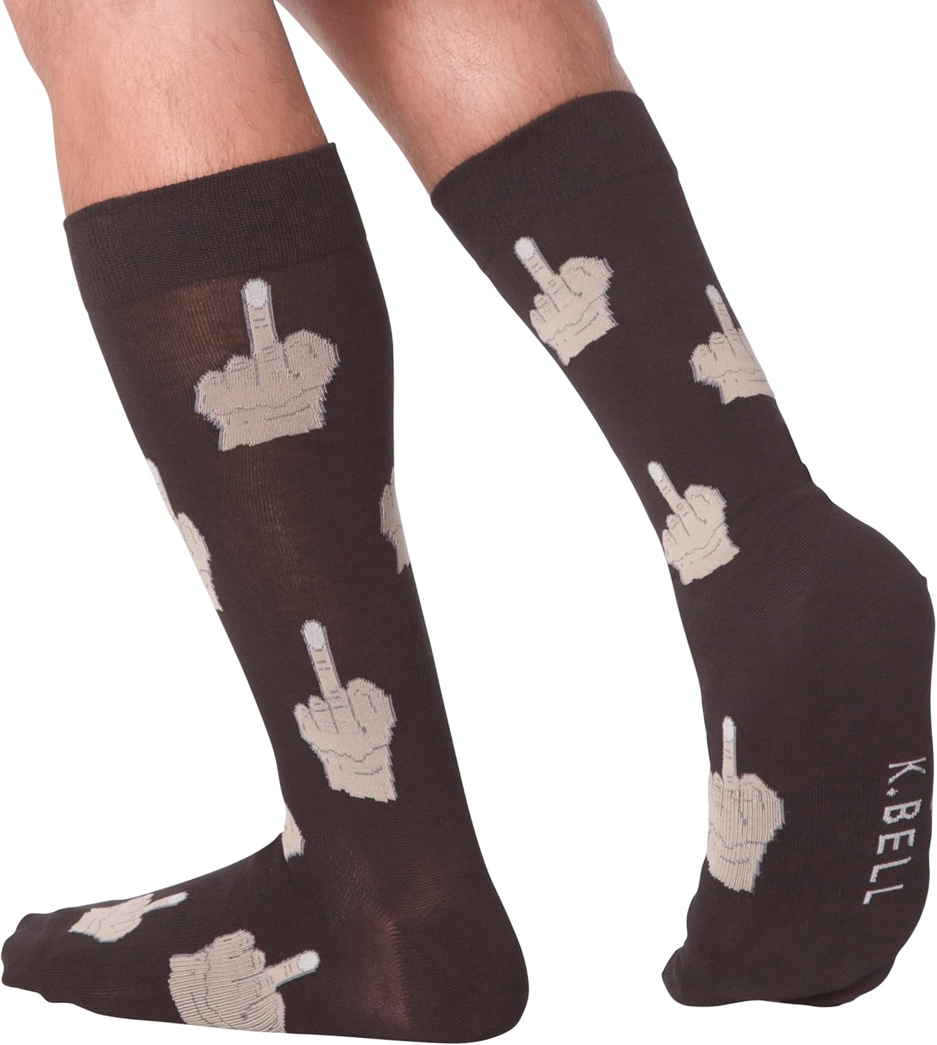 K BELL Men's Funny Animal Crew Novelty Gift Socks (1-Pair) - Image 2
