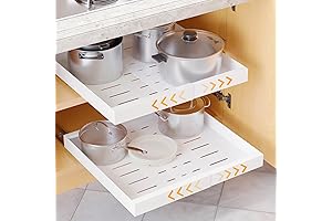 SpaceAid 6 Shelf Pull Out Cabinet Organizer for Small Spaces