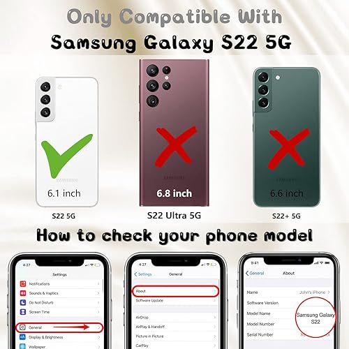 Miniatura 2 de STSNano Funda Kawaii para Galaxy S22 3D con diseño de oso de dibujos animados, a la moda, divertida, divertida, suave, TPU para Samsung Galaxy S22