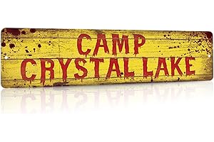Putuo Decor Camp Crystal Lake Street Sign: Vintage Horror Decor for Your Bedroom