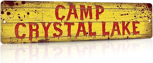 Putuo Cartel de calle de lago de cristal - Decoración de película de terror, decoración para cueva de hombres y sala de relajación, idea de regalo