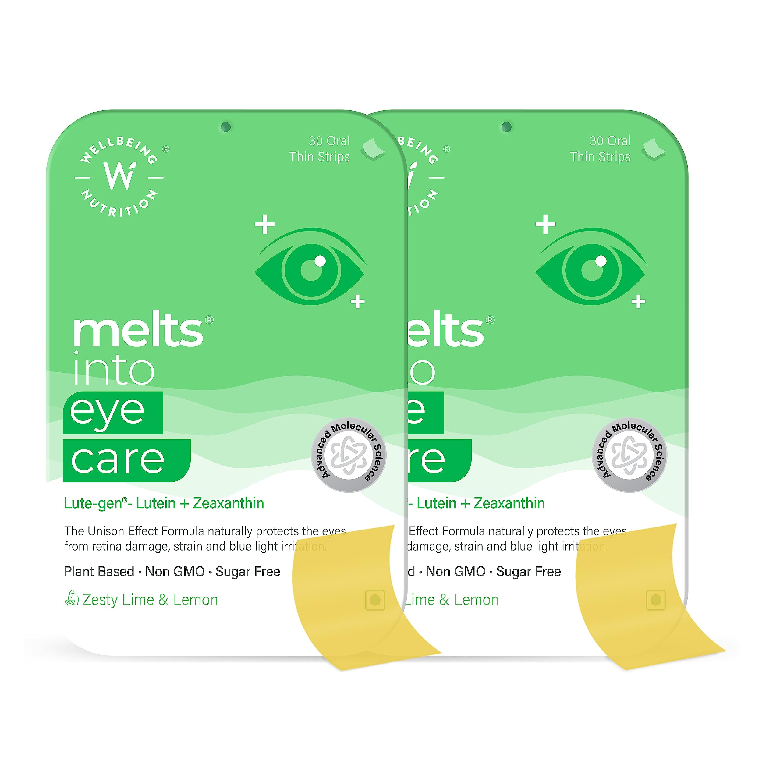 Wellbeing Nutrition Melts Eye Care Vitamins | Prevents Blue Light Damage, Glare Sensitivity & Digital Strain Guard with Lutemax® 2020 (Lutein + Zeaxanthin), Bilberry, Beetroot (60 Oral Strips) (B09FFK8DFS) Amazon Price History, Amazon Price Tracker