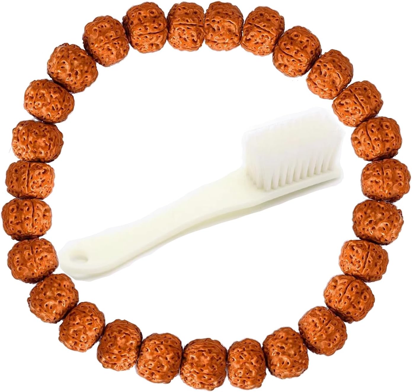 HyoquilexRudraksha Japa Mala Prayer Yoga Meditation Blessing Buddhist Beads Necklace Bracelet