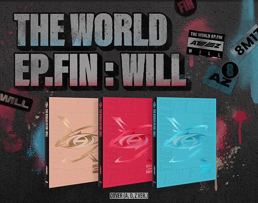 ATEEZ THE WORLD EP.FIN WILL CD Version DIARY Idée Cadeau Musique K-POP